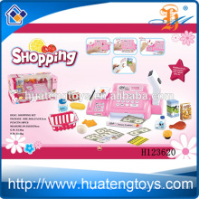 Дети Пластиковые супермаркет Play Установить игрушка кассовый, Супермаркет Касса Регистрация игрушка с корзиной H123620